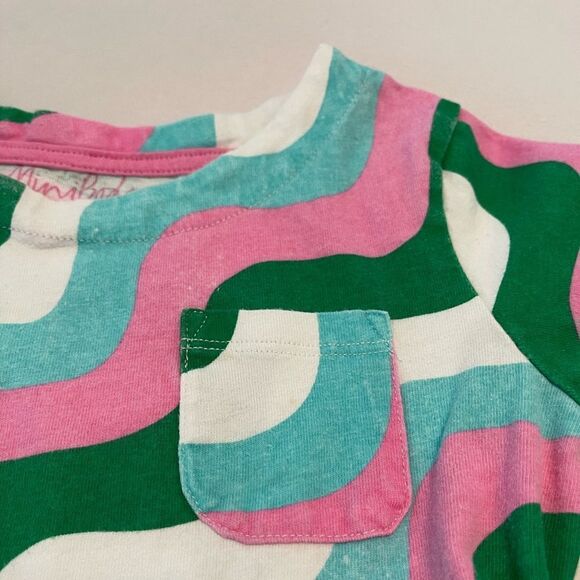 Mini Boden Fun Jersey Dress in Sapling Green Wave Size 5 - 6 Years - Picture 8 of 12